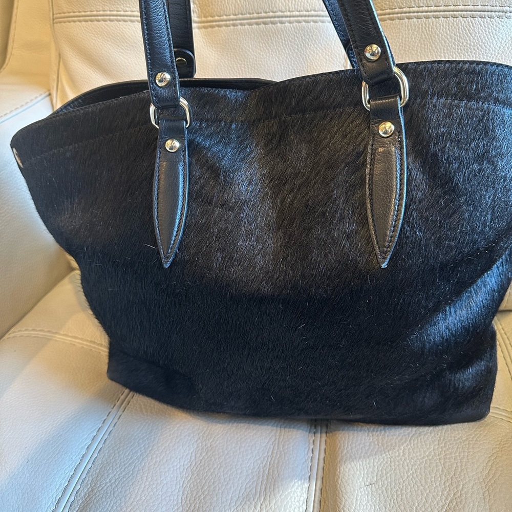 Pulicati Bags | Pulicati Calve Hairleather Satchel | Color: Black